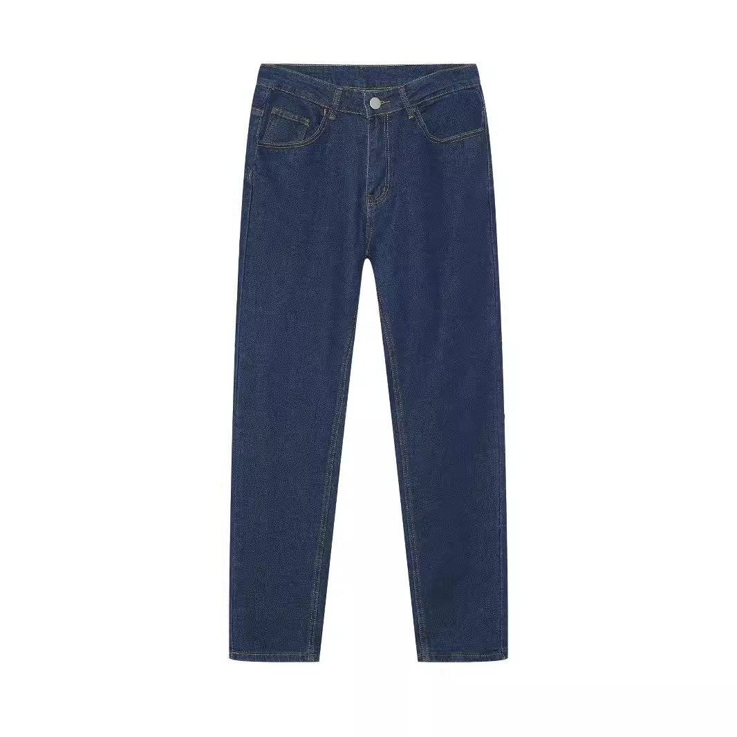 Street Fashion Europe - Elastic Denim Men's Pants Small Feet