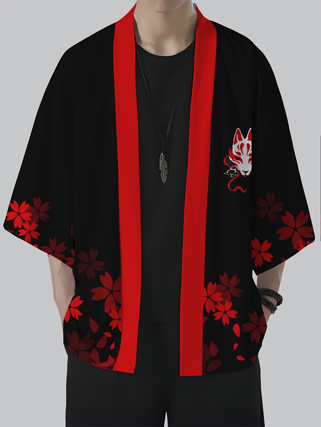 Street Fashion Kimono - 2026 Summer Men's Kimono 3D Printed