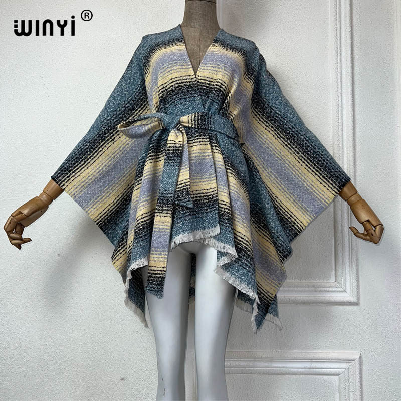 Street Fashion Kimono - WINYI winter jacket for women Retro