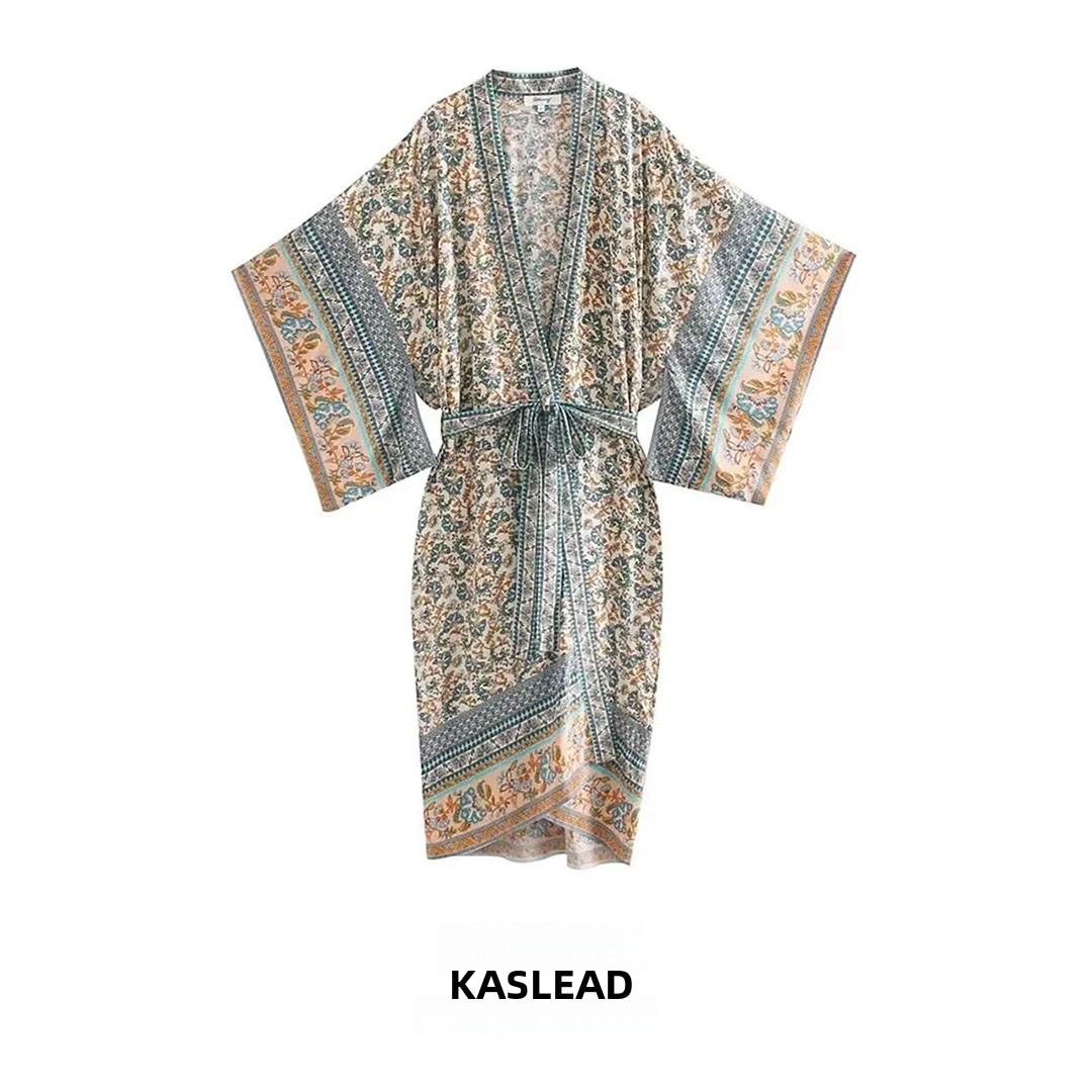 Street Fashion Kimono - KASLEAD New Women's Street Style Loose