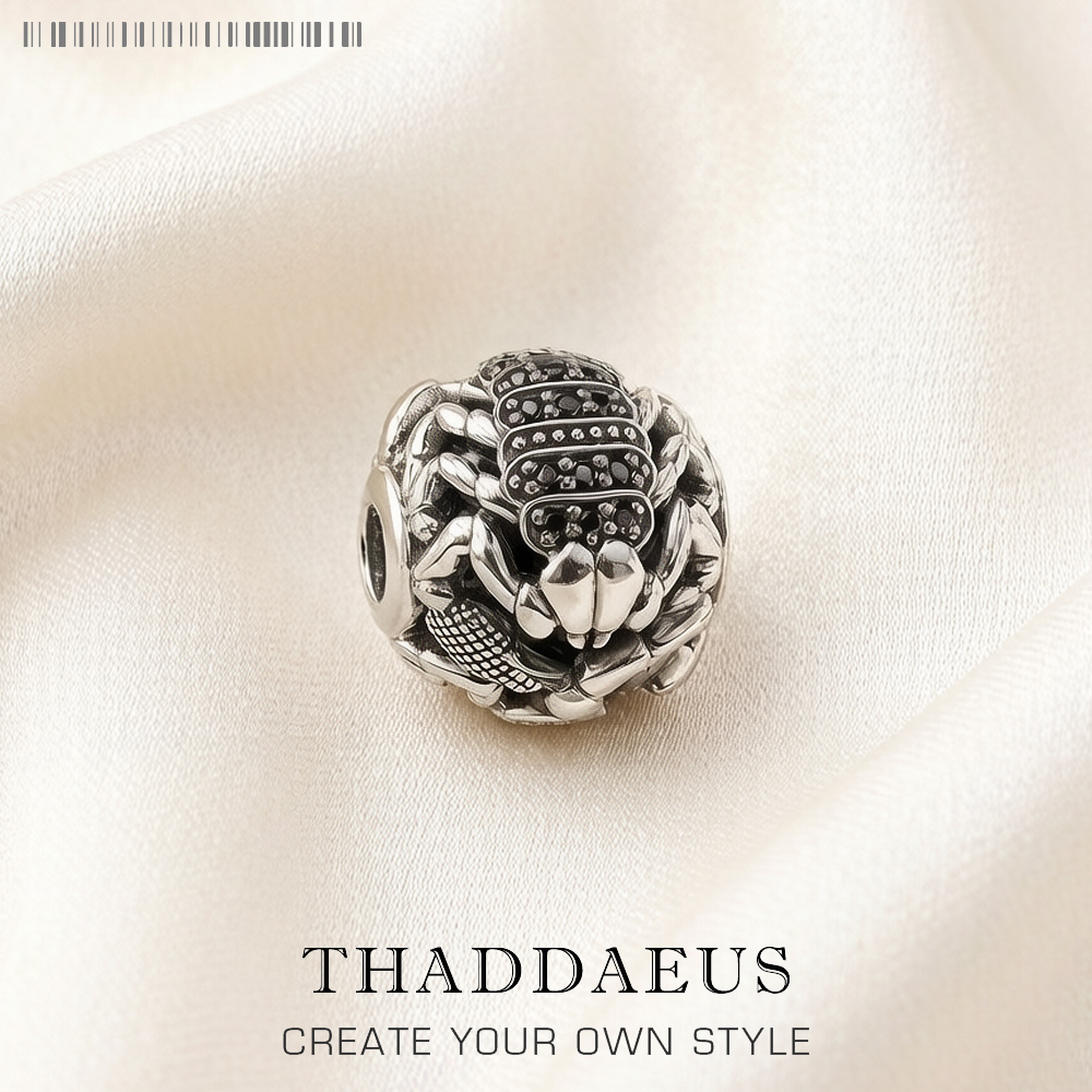 Black Scorpion Charm 5mm Hole  - Street Fashion Europe recension och pris