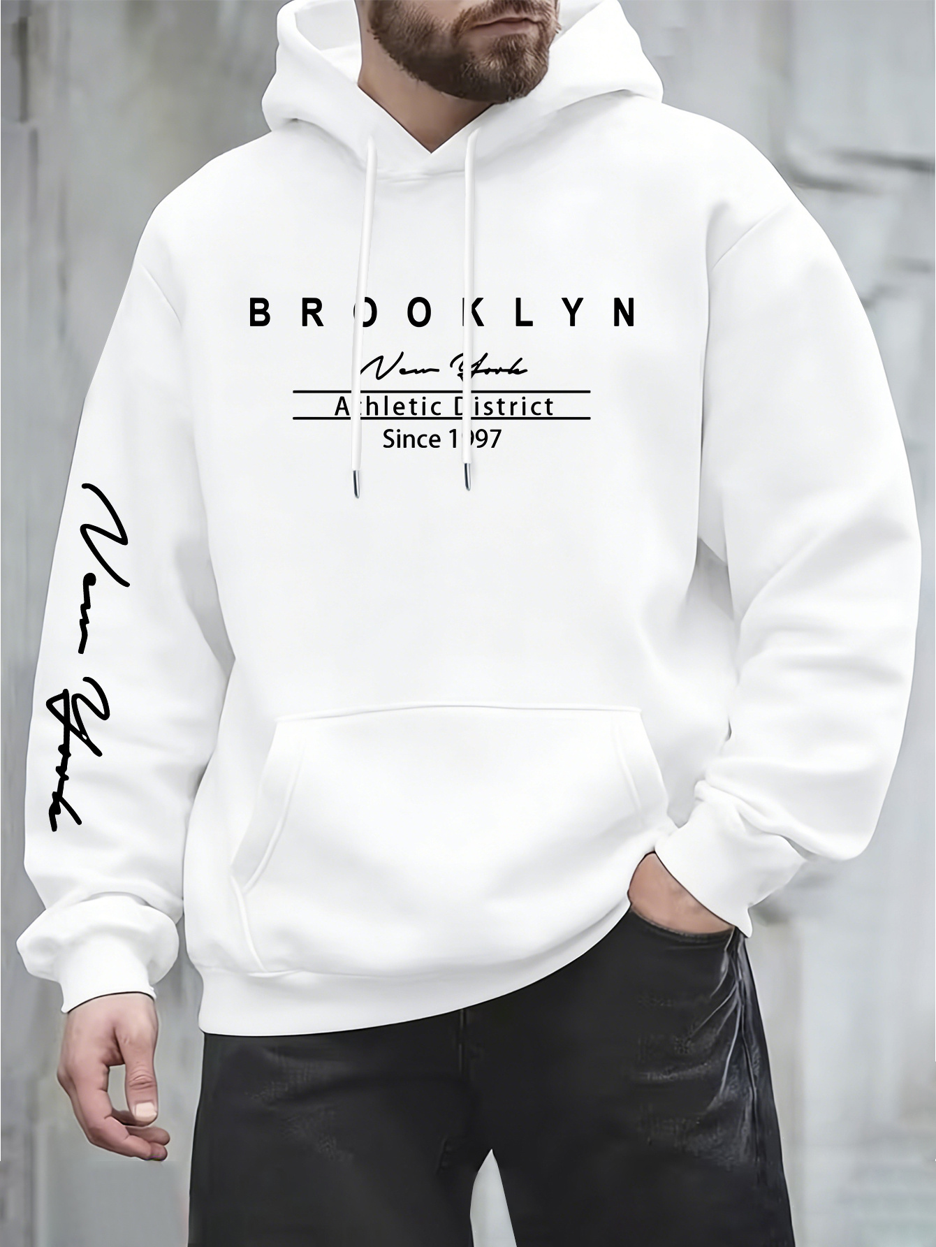 Urban fashion men's hoodie on  - Street Fashion New York recension och pris