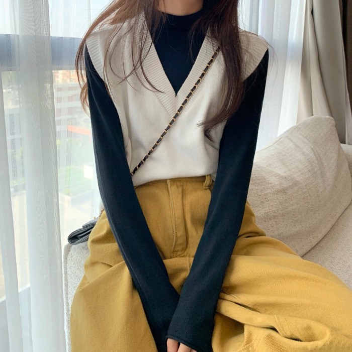 Fall Winter Sweater Vest Women - Korean Street Fashion Female recension och pris