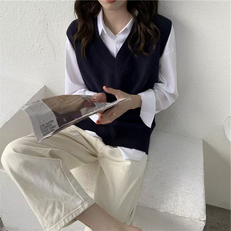 Fall Winter Sweater Vest Women - Korean Street Fashion Female recension och pris