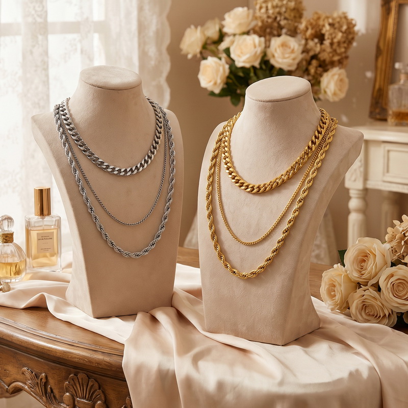 Stainless Steel Chain Cuban Li - Fashion Street Singapore recension och pris