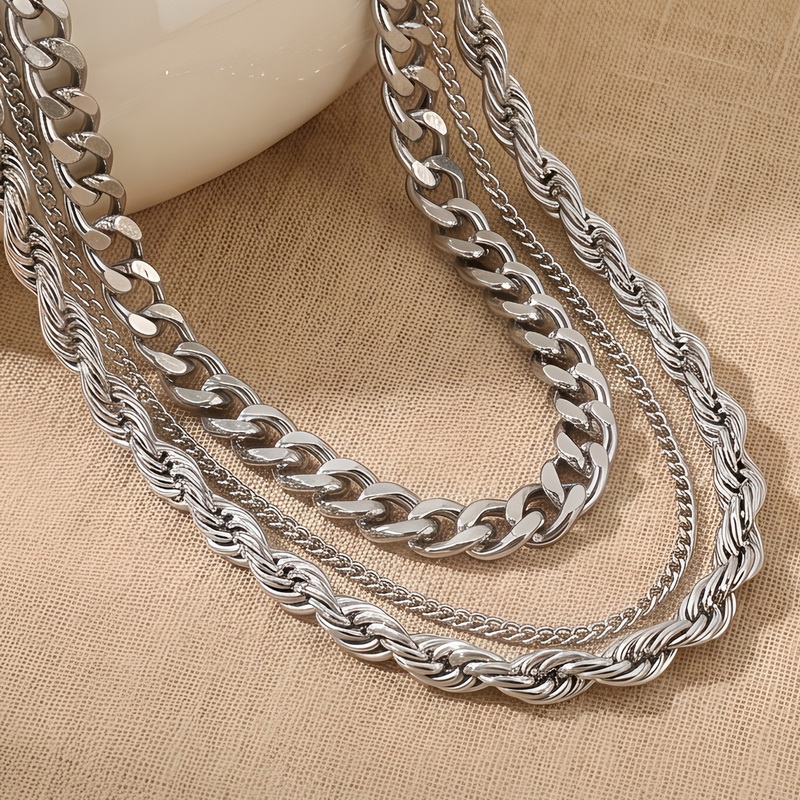 Stainless Steel Chain Cuban Li - Fashion Street Singapore recension och pris