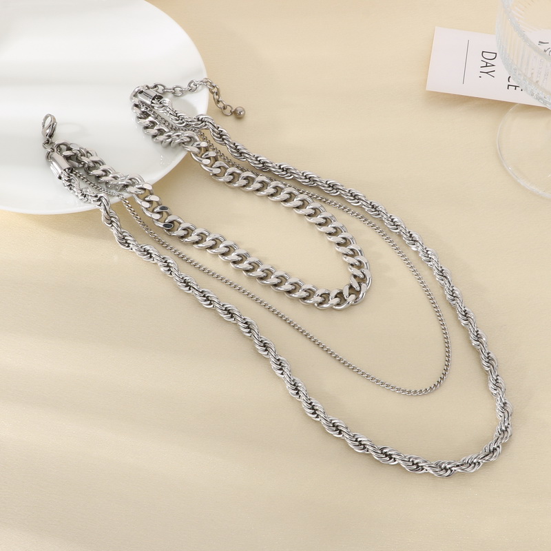 Stainless Steel Chain Cuban Li - Fashion Street Singapore recension och pris