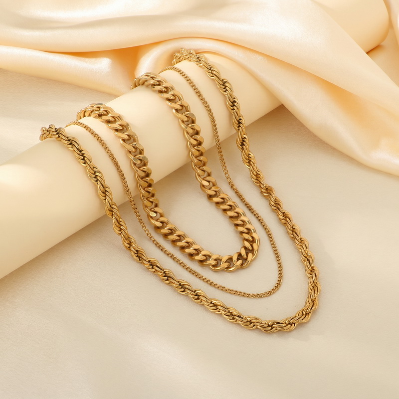 Stainless Steel Chain Cuban Li - Fashion Street Singapore recension och pris