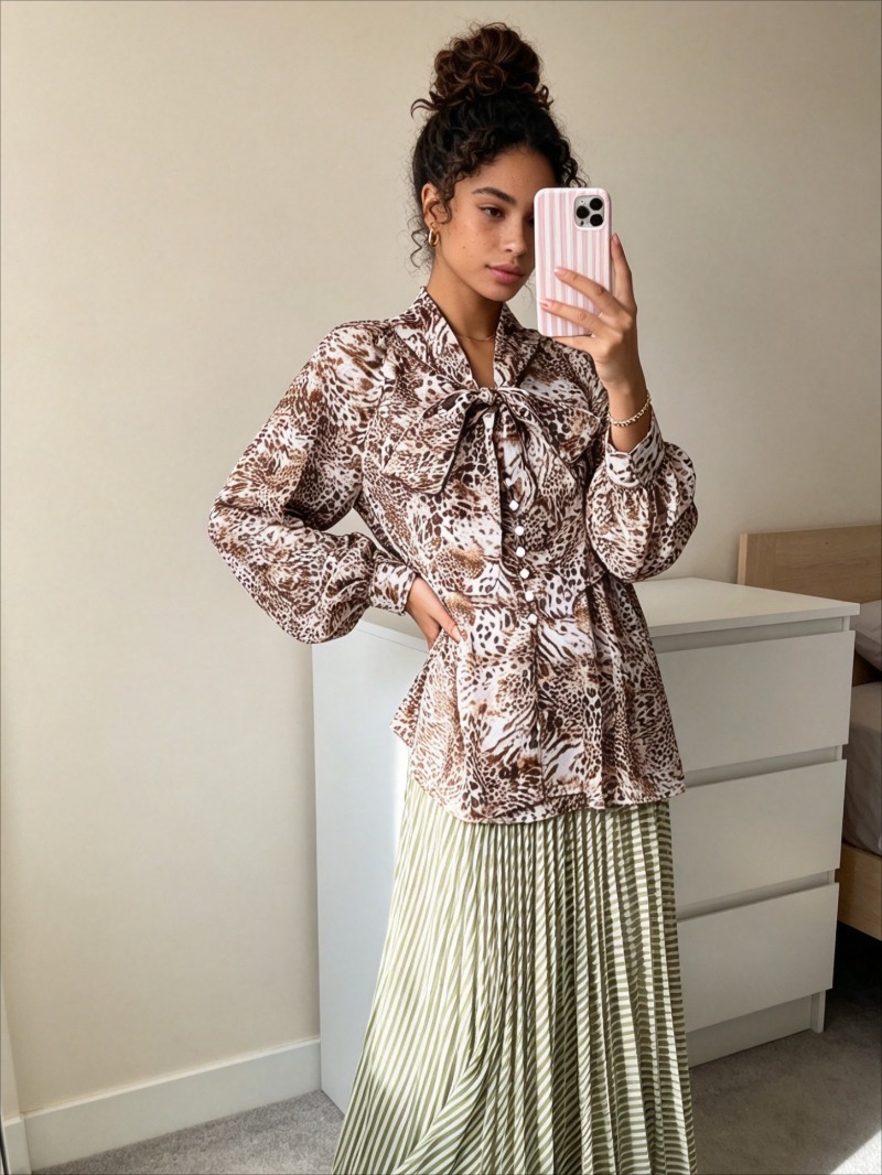 New Fashion Light Mature Leopa - Korean Street Fashion Female recension och pris