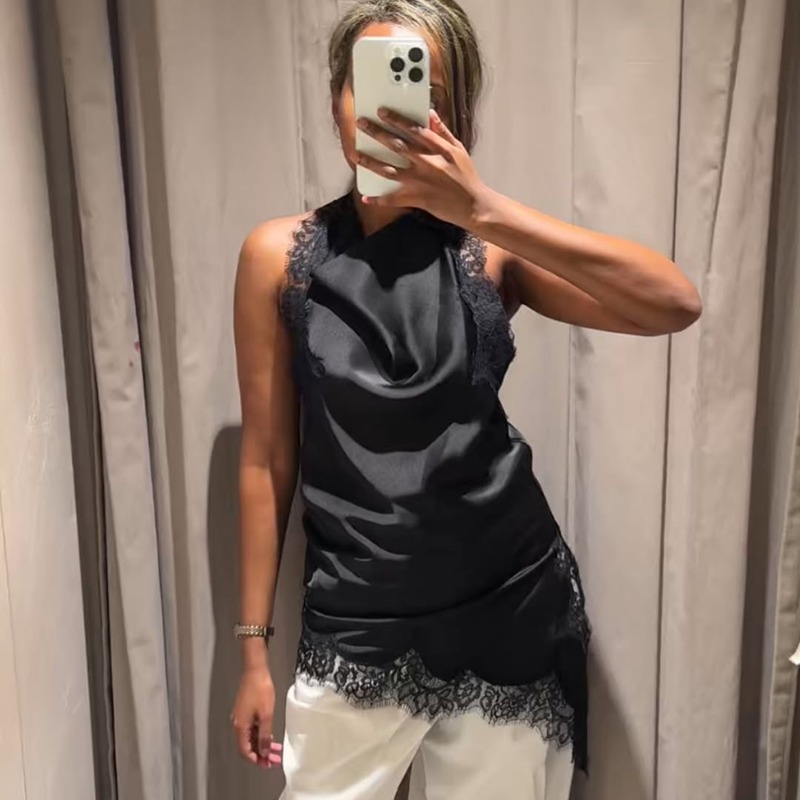Tuularose Black Lace Vest Fash - Street Fashion Look recension och pris