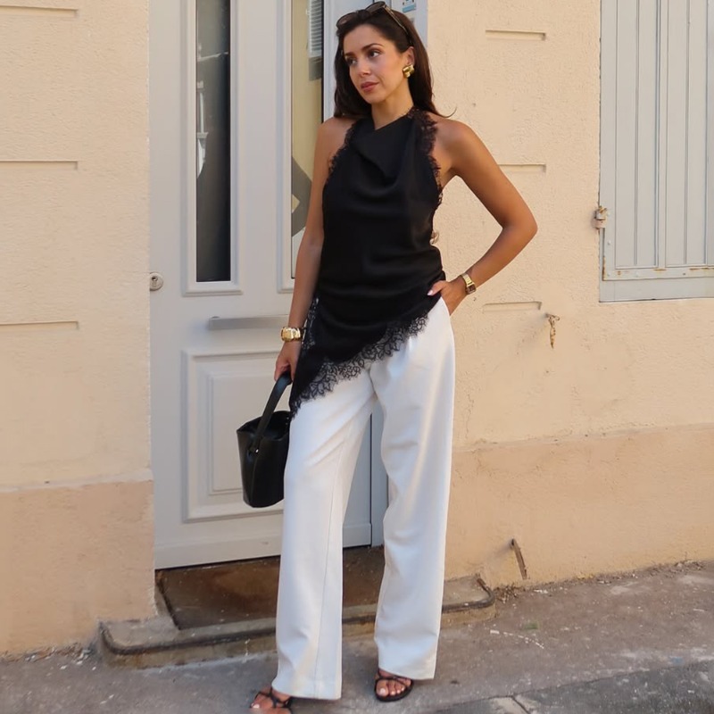 Tuularose Black Lace Vest Fash - Street Fashion Look recension och pris