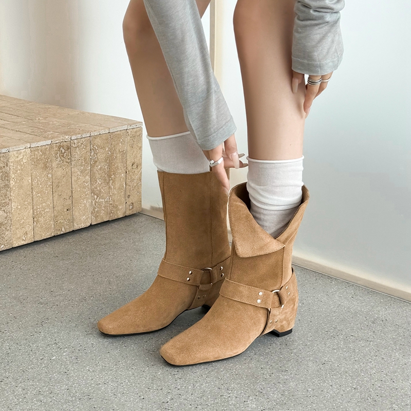 Women's Suede Slouchy Ankle Bo - Street Fashion Look recension och pris