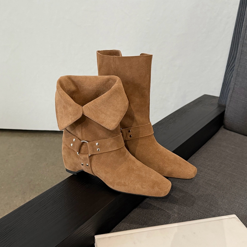Women's Suede Slouchy Ankle Bo - Street Fashion Look recension och pris