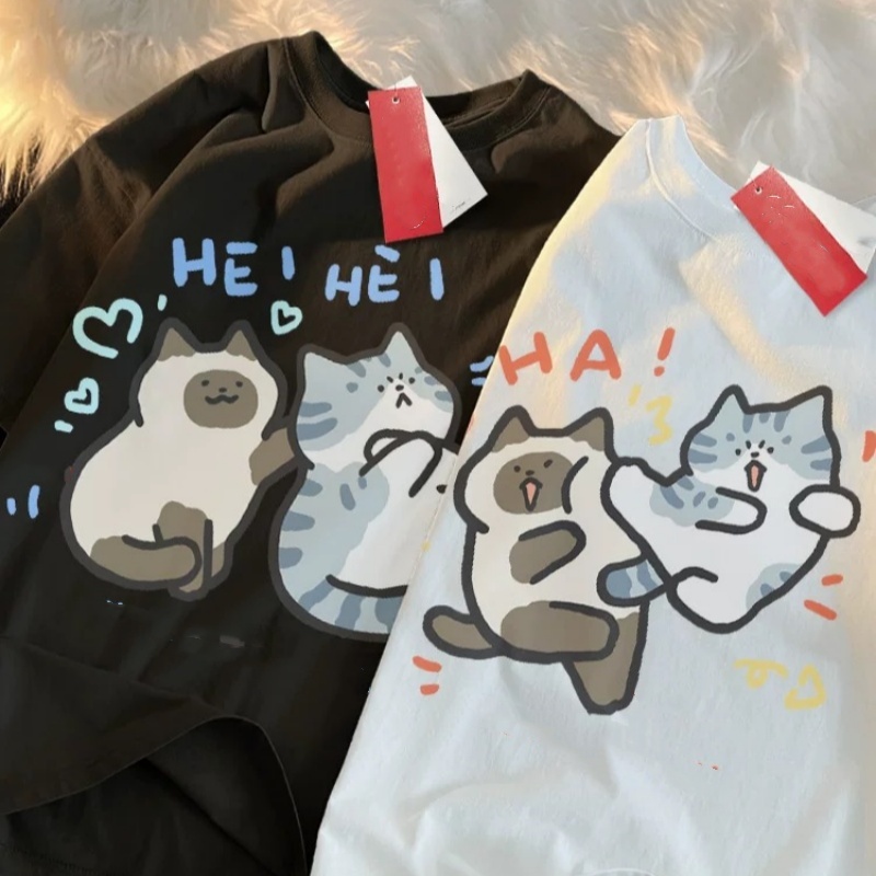 ZAZOMDE 2025 Funny Cat Print H - Street Fashion Japan 2025 recension och pris