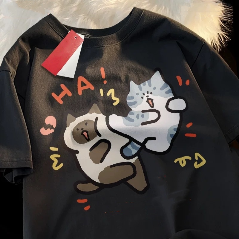 ZAZOMDE 2025 Funny Cat Print H - Street Fashion Japan 2025 recension och pris