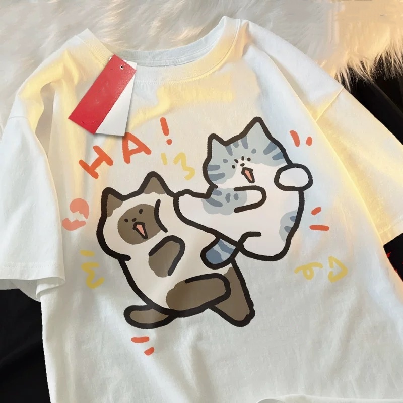 ZAZOMDE 2025 Funny Cat Print H - Street Fashion Japan 2025 recension och pris