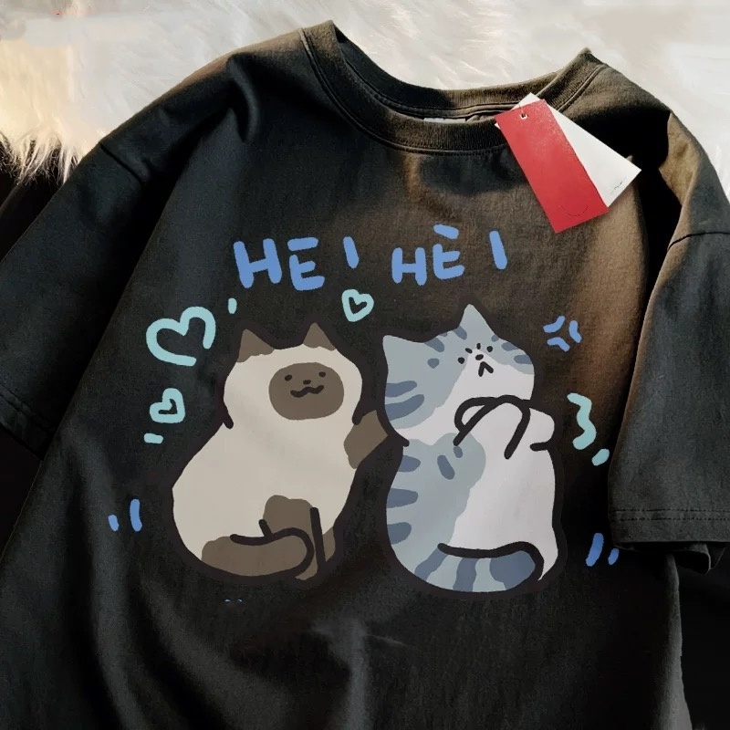 ZAZOMDE 2025 Funny Cat Print H - Street Fashion Japan 2025 recension och pris