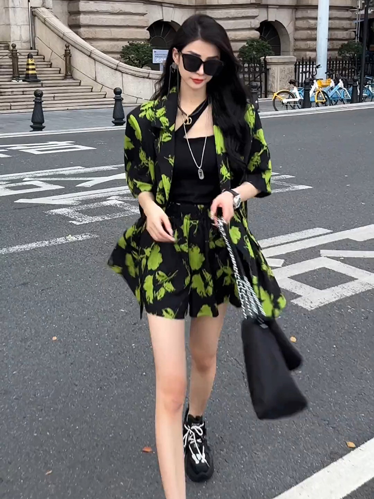Fashionable Print Suit Set Wom - Street Fashion Online recension och pris