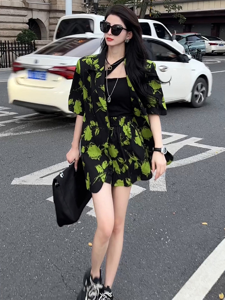 Fashionable Print Suit Set Wom - Street Fashion Online recension och pris