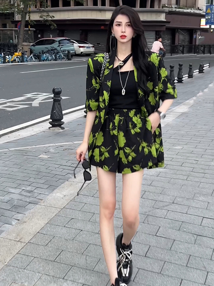 Fashionable Print Suit Set Wom - Street Fashion Online recension och pris
