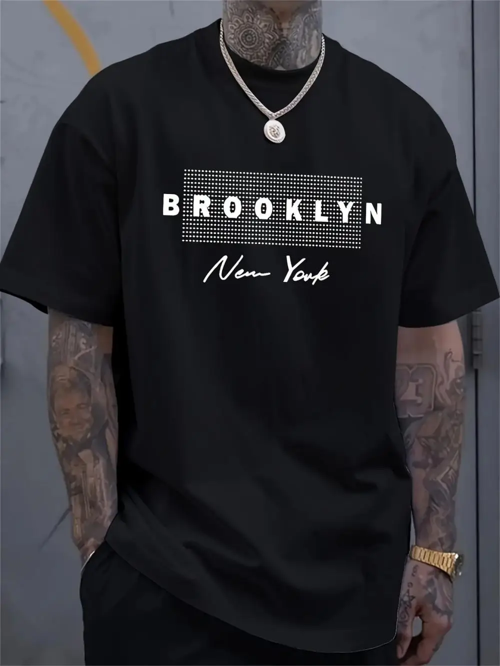 Men's New York Letter Printed  - Street Fashion New York recension och pris