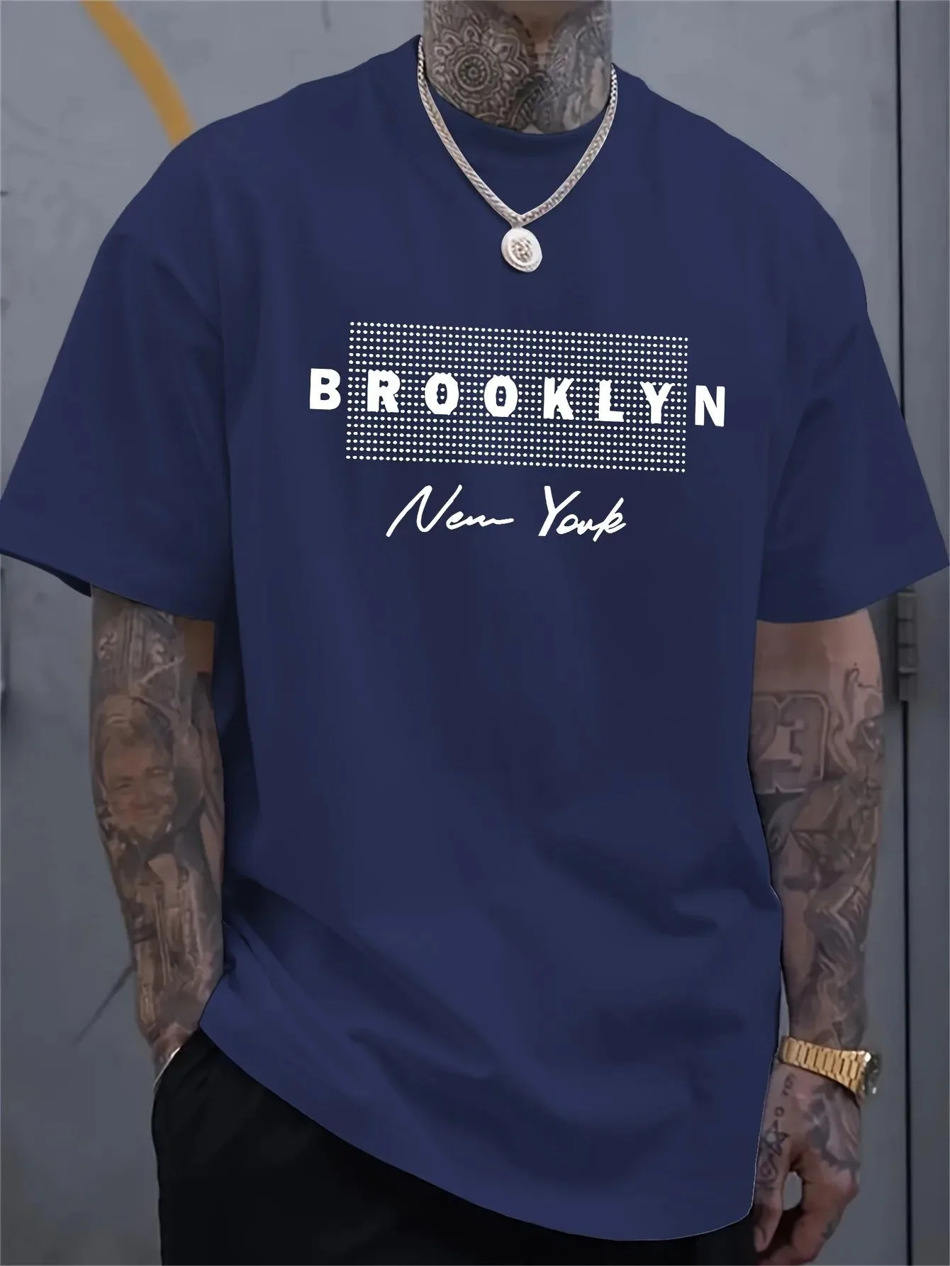 Men's New York Letter Printed  - Street Fashion New York recension och pris