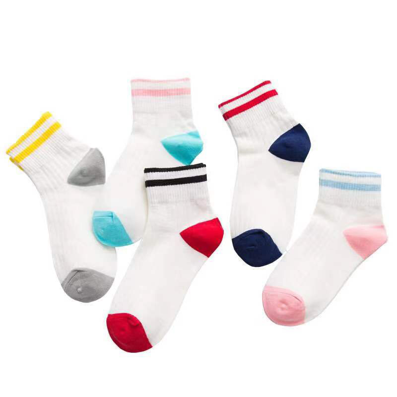 3Pairs Korean Cute Striped Cot - Street Fashion Style Youtube recension och pris