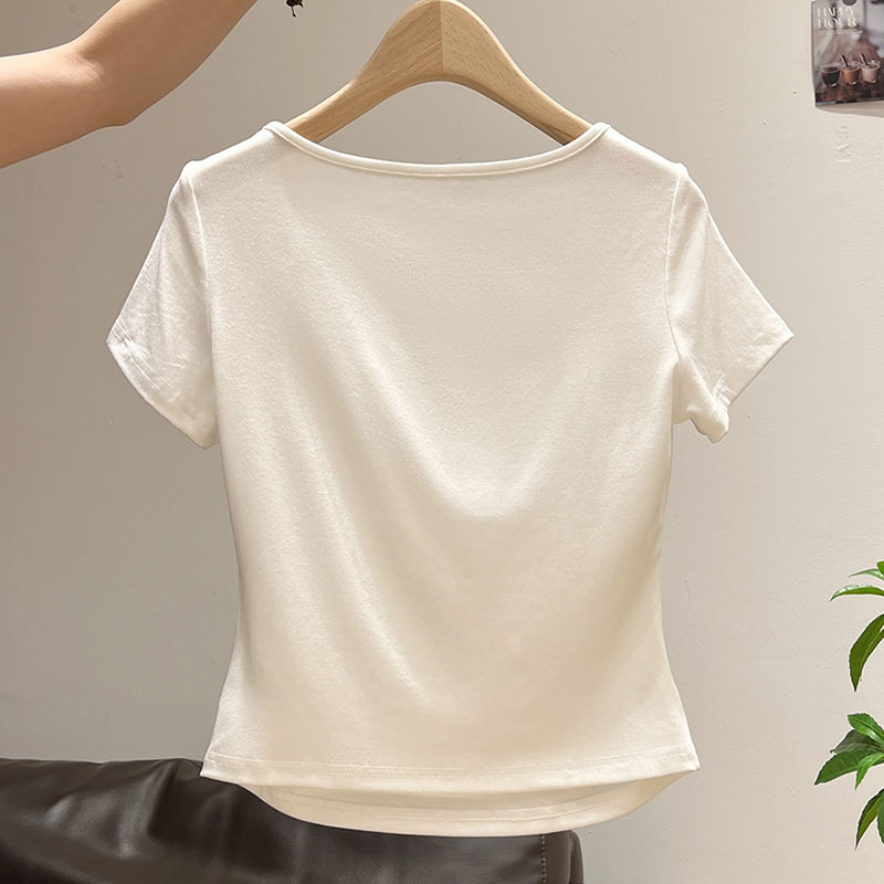 Women's Half-open Collar Butto - Korean Street Fashion Female recension och pris