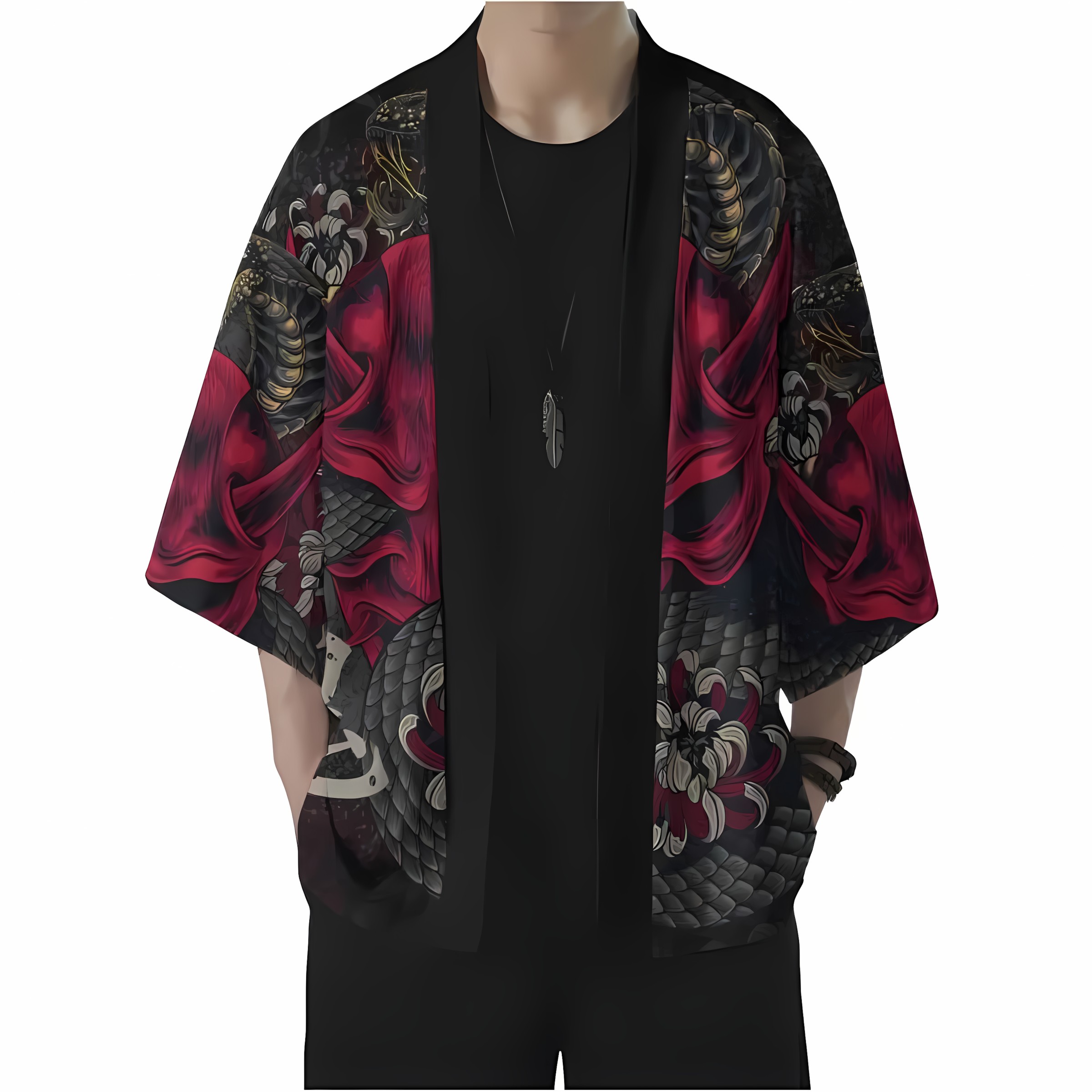 2026 Summer New Men's Kimono w - Street Fashion Kimono recension och pris