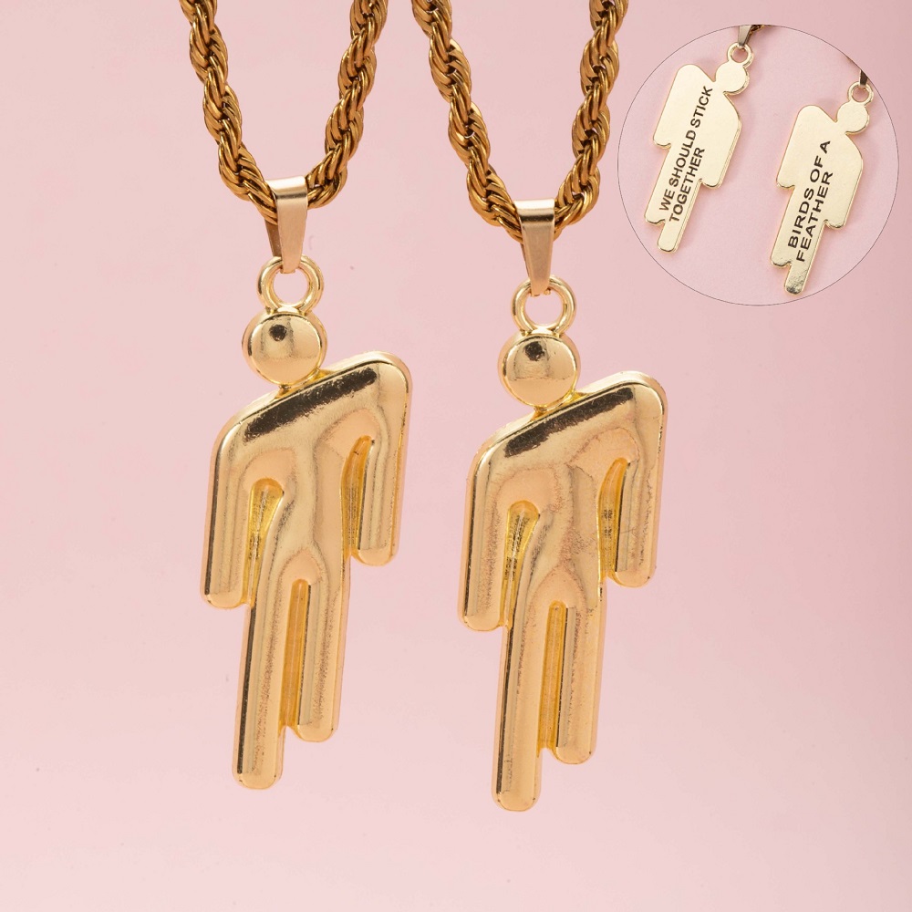 2Pcs Hip Hop Stainless Steel S - Fashion Street Singapore recension och pris