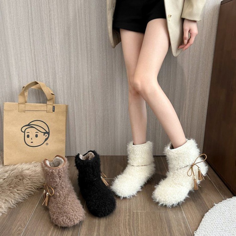 Solid Color Fleece-Lined White - Street Fashion Online recension och pris