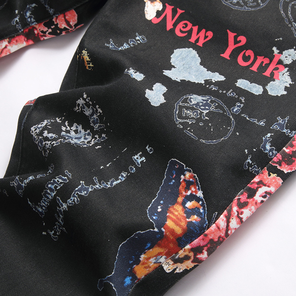 Men Digital Print Jeans Fashio - Street Fashion New York recension och pris