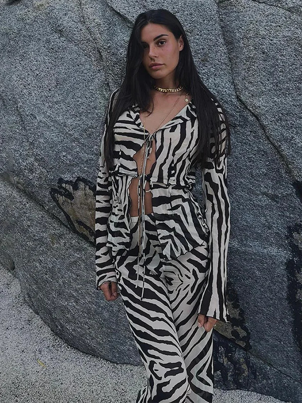 Animal Print Mesh Sheer Stripe - Mesh Top Layering recension och pris