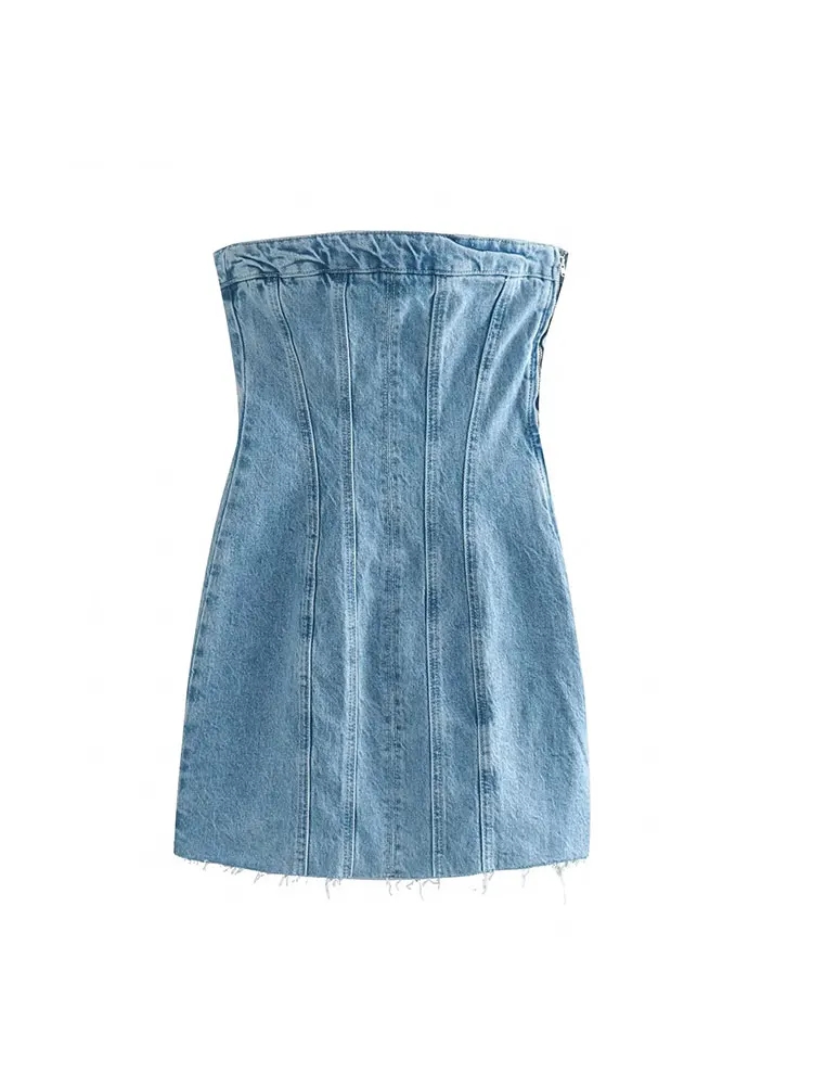 Nlzgmsj Sexy Blue Denim Sheath - Street Fashion Style Youtube recension och pris