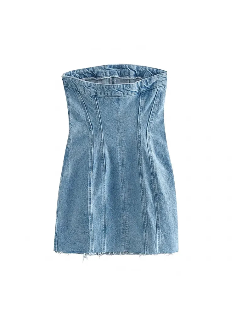 Nlzgmsj Sexy Blue Denim Sheath - Street Fashion Style Youtube recension och pris