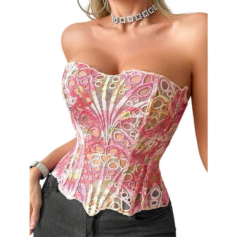 Sexy Bone Garment Corset Sheer - Mesh Top Layering recension och pris