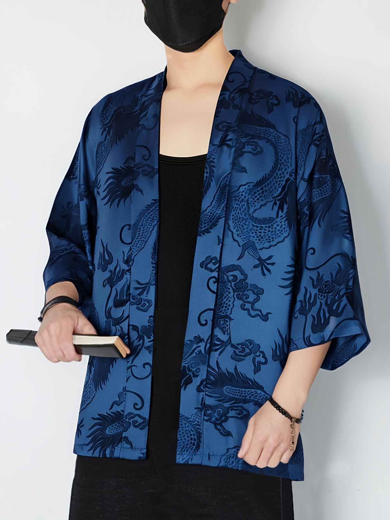2026 Summer Men's Kimono 3D Pr - Street Fashion Designers recension och pris