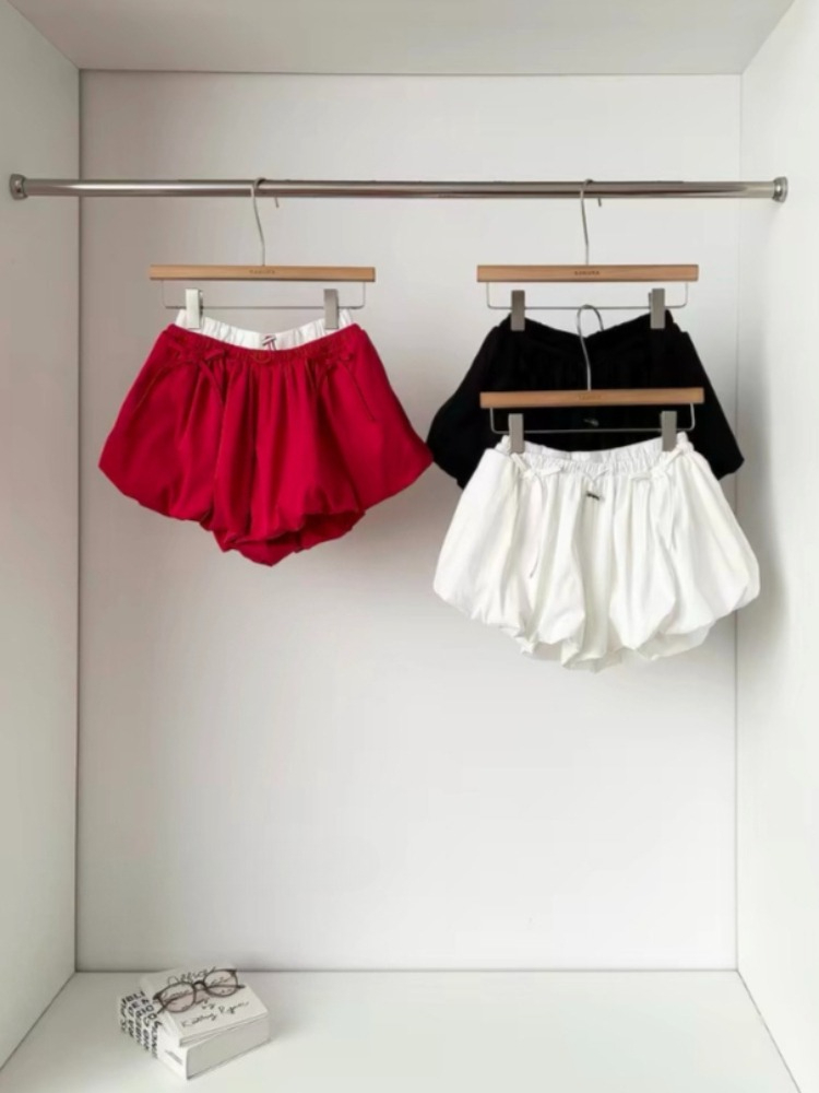 High Waist Solid Bud Shorts Lo - Korean Street Fashion Female recension och pris