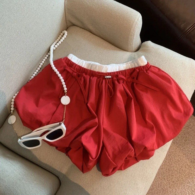 High Waist Solid Bud Shorts Lo - Korean Street Fashion Female recension och pris