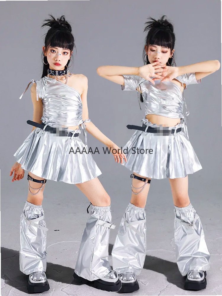 Cosplay Silver Crop Top Pleate - Street Fashion Europe recension och pris