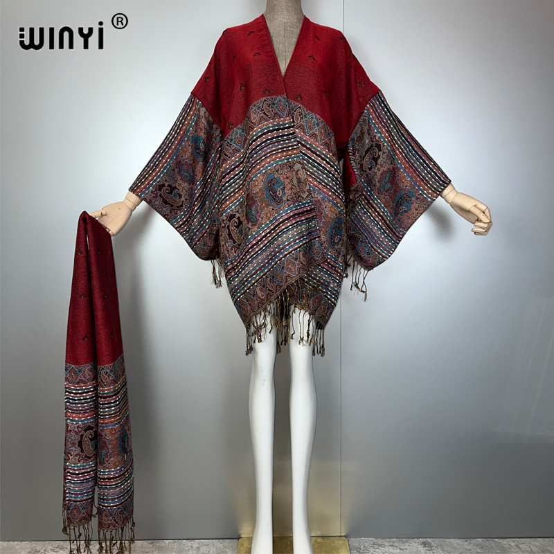 WINYI kimono maxi coat Africa  - Street Fashion Kimono recension och pris