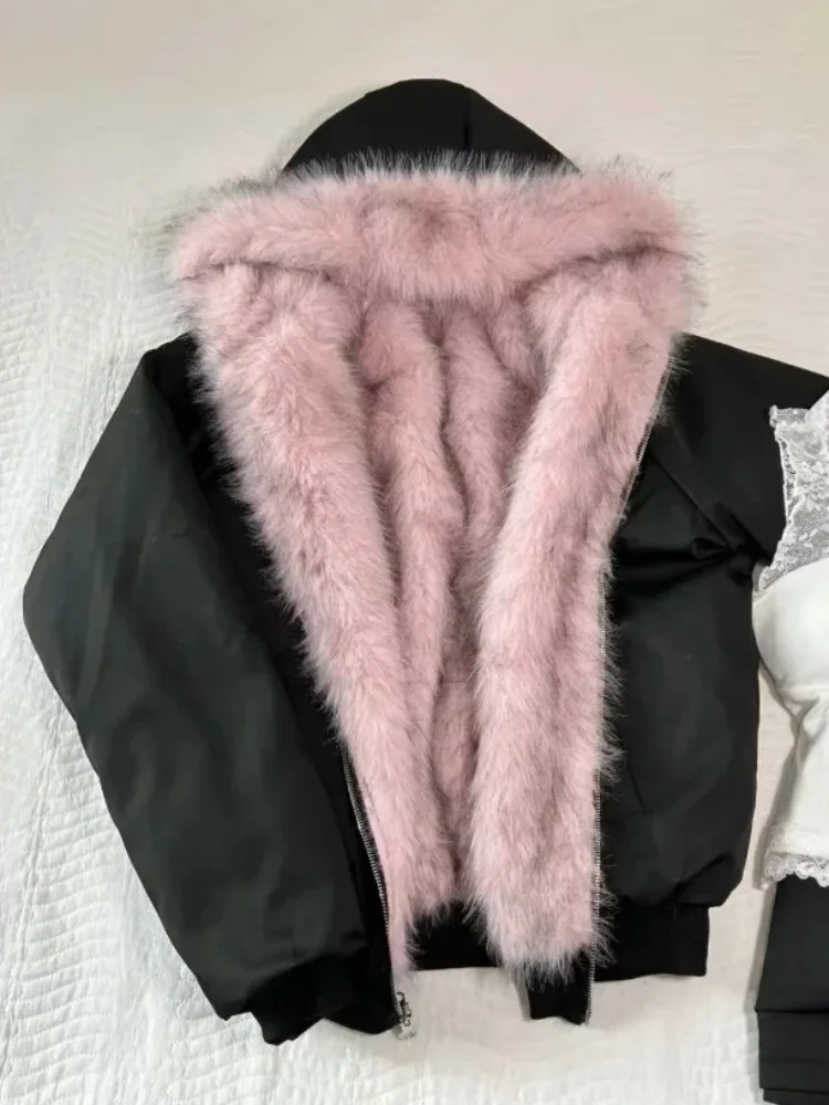 American Vintage Women's Fur P - Korean Street Fashion Female recension och pris