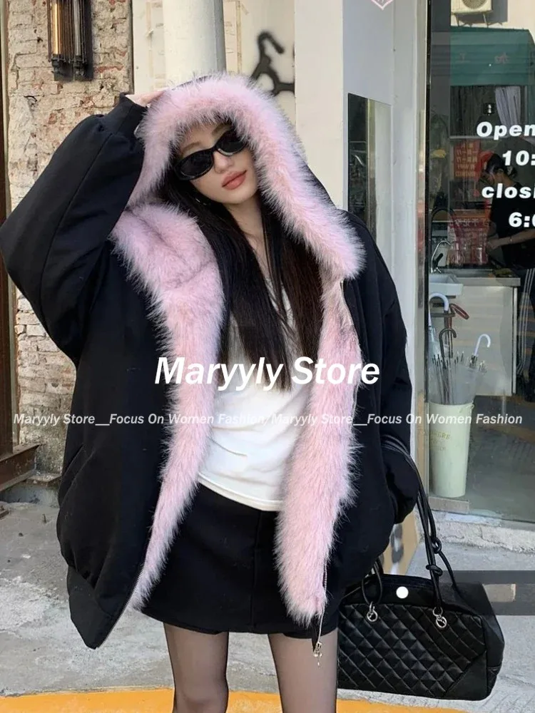 American Vintage Women's Fur P - Korean Street Fashion Female recension och pris