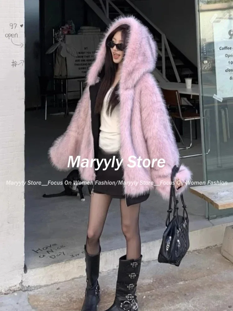 American Vintage Women's Fur P - Korean Street Fashion Female recension och pris