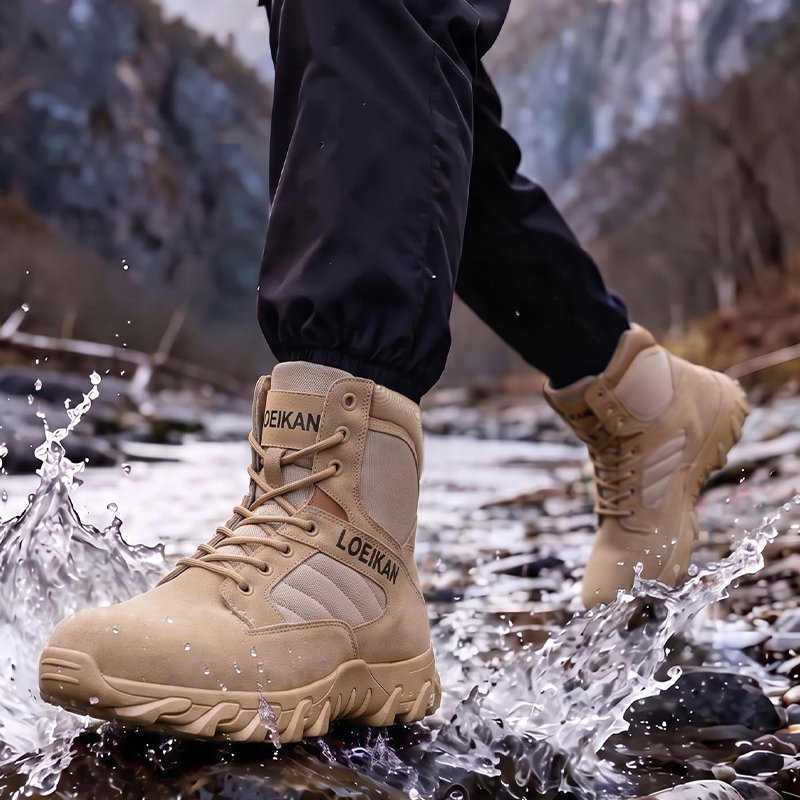 Men's Tactical Combat Boots Su - Mesh Top Layering recension och pris