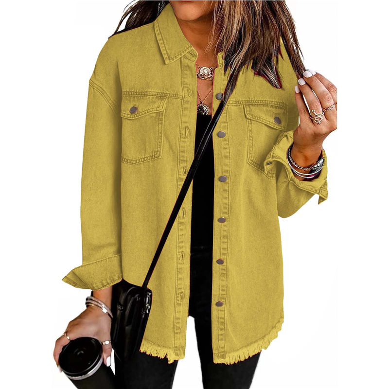 Women's Washed Denim Shirt Jac - Street Fashion Europe recension och pris