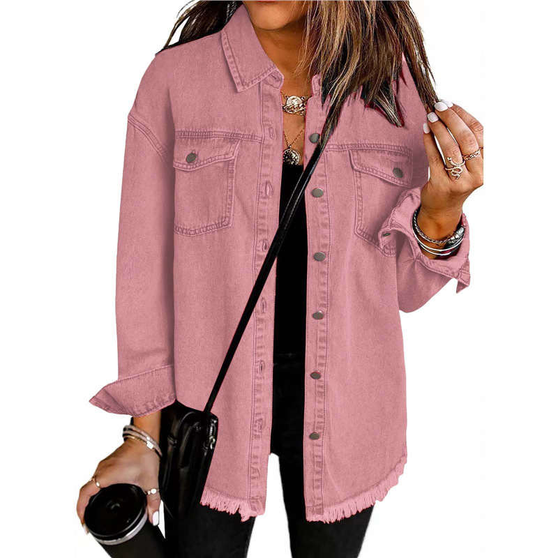 Women's Washed Denim Shirt Jac - Street Fashion Europe recension och pris