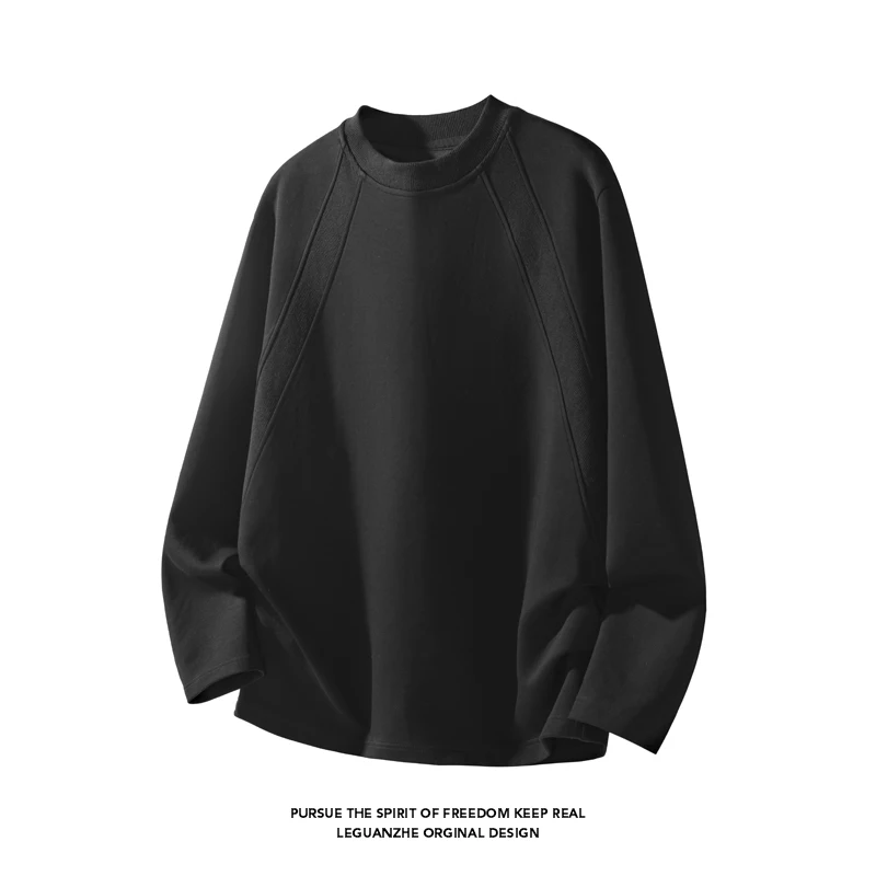Men Fashion Raglan Seam Crew N - Street Fashion Tshirt recension och pris