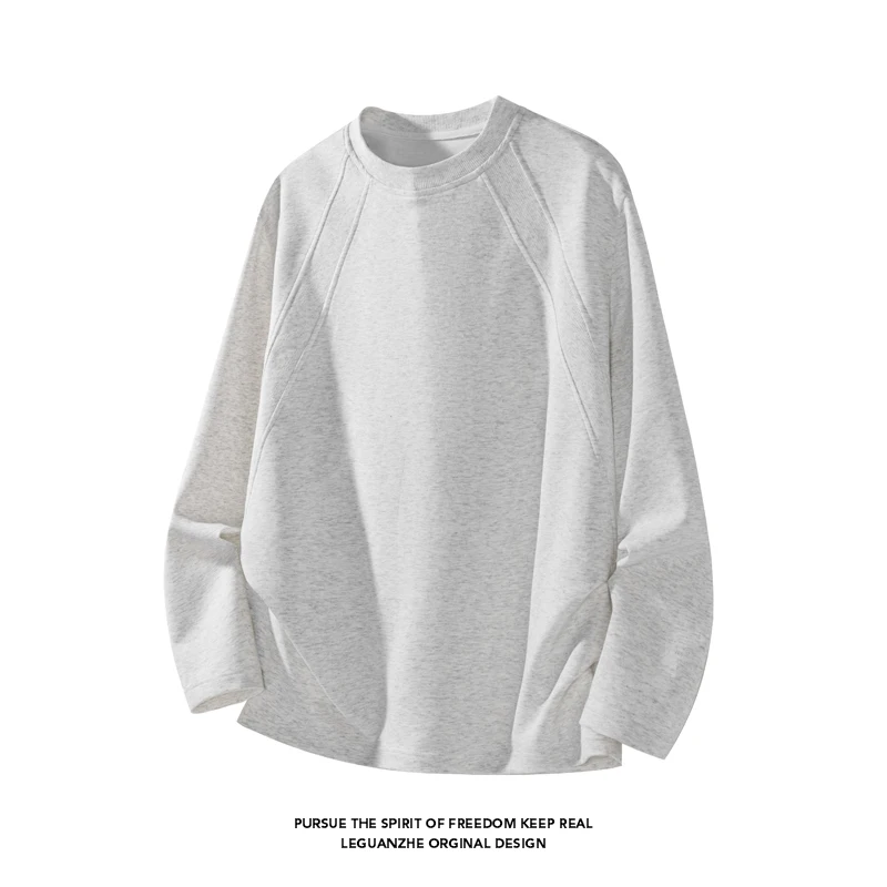Men Fashion Raglan Seam Crew N - Street Fashion Tshirt recension och pris