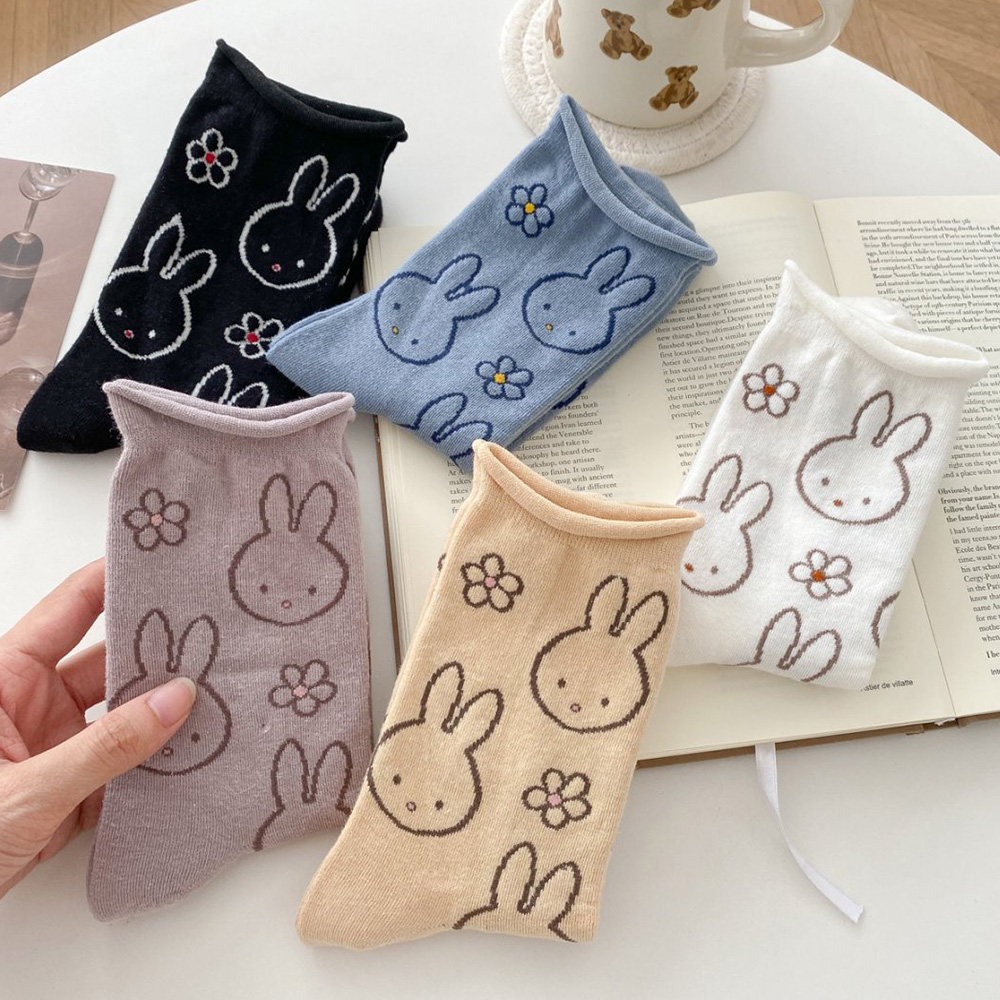 5 Pair Cute Funny Cartoon Rabb - Street Fashion Style Youtube recension och pris